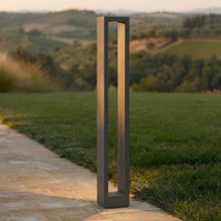 Lucande Jupp LED-väglampa, 90 cm, antracit, metall, IP54