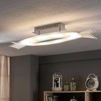 Lindby LED-taklampa Fiete av glas