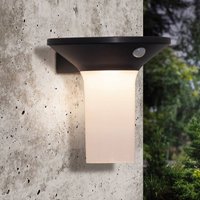 EGLO Corbezzola LED-utomhusvägglampa, svart, sensor