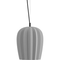 Karman hänglampa Sahara, grå, Ø 29 cm, keramik, E27