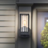OSRAM ENDURA CLASSIC FRAME wall lamp, sensor, dark grey, IP54