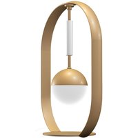 Aluminor Tamara designbordslampa, guld/vit