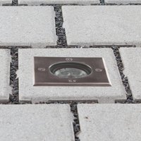 Lucande LED deck light Ava, 12 cm x 12 cm, IP67
