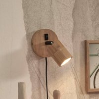 GOOD & MOJO Java vägglampa, 1 lampa, natur