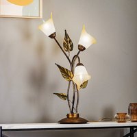 ONLI Miranda table lamp, 3-bulb, bronze