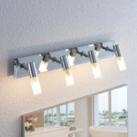 Lindby bathroom spotlight Zela, length 53 cm, chrome, 4-bulb