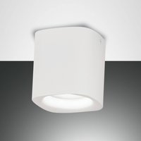 Fabas Luce Taklampa Smooth, 1 lampa, vit, IP44