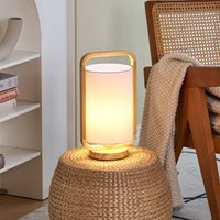 Pauleen Woody Charm table lamp, fabric and wood