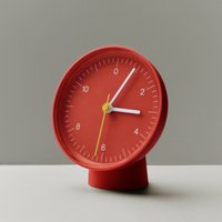 HAY Table Clock, red, plastic, height 14 cm