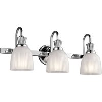 KICHLER LED-bad- vägglampa Cora 3 lampor