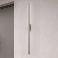 Nowodvorski Lighting LED-vägglampa Demi L, sand, aluminium, höjd 144 cm, IP54