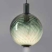 OLEV LED-pendellampa BEAM STICK NUANCE BALLOTON, grön Ø 20 cm 927