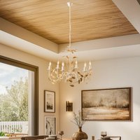 ONLI Ljuskrona Collana metall 6 lampor elfenben