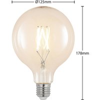 Arcchio Filament LED bulb E27 6W 2700K G125 globe clear 2x