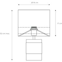 Lucide Extravaganza Frizzle bordslampa, gul/guld