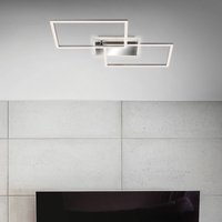 Briloner LED-taklampa Frame 2 lampor, CCT, aluminium