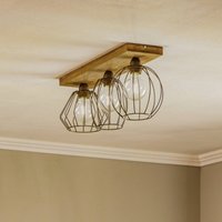 Envostar Various plafonnier 3 lampes, pin foncé