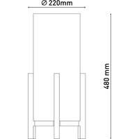 Näve Madita LED table lamp, height 48 cm, Natur/linen