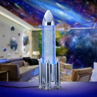 Reality Leuchten Apollo LED table lamp, titanium colour, height 33 cm, RGB, USB