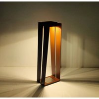 Les Jardins Skaal LED solcellslampa med sensor, corten, 70 cm