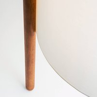 LEDS-C4 Lampe sur pied Woody, E27, marron, beige, bois, textile