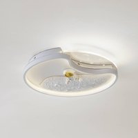 Lindby LED-taklampa Kosmo, 40 cm, vit, metall, moon