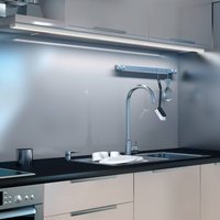 Paulmann Square section, alu, satin diffuser 1m