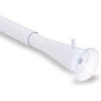 GCurtain Shower Curtain Pole No Drilling, Spring Tension Pole, 34-56 Inch, 3/4 Inch Diameter, Suction Cup on Either End, 1PCS, White 86-143 cm (34"-56