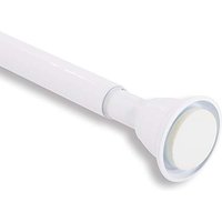 GCurtain 2PCS Shower Curtain Pole No Drilling, Spring Tension Pole, 17-27 Inch, 1/2 Inch Diameter, Rubber Cap on Either End, Black 17-27 Inch 2 Pcs Bl