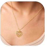 PROSILVER Sterling Silver Necklace for Women - Heart Celtic Cross Motherhood Triquetra Knot Pendant with Adjustable Chain - Celtic Infinity Love Jewel