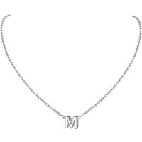 PROSILVER Sterling Silver Initial Necklace for Women,Letters A-Z 26 Alphabet Pendant, Adjustable Chain with S925 Stamp -Send Gift Box