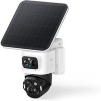 eufy Security Camera Outdoor Wireless,eufyCam S4, Solar Security Camera,Triple-Lens Bullet-PTZ Cam,4K UHD, 360° Pan and Tilt,Auto Track, 8×Hybrid Zo