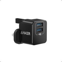 USB Plug, Anker PowerPort mini Dual Port USB Charger, Compact Wall Charger Cube, For iPhone 15/14/13/12/11 Pro Max, Galaxy S23/S22/Note20, HTC, LG, an