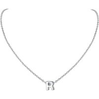 PROSILVER Sterling Silver Initial Necklace for Women,Letters A-Z 26 Alphabet Pendant, Adjustable Chain with S925 Stamp -Send Gift Box