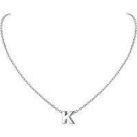 PROSILVER Sterling Silver Initial Necklace for Women,Letters A-Z 26 Alphabet Pendant, Adjustable Chain with S925 Stamp -Send Gift Box