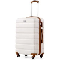 COOLIFE 24 Inch Medium Suitcase for Holiday Travel, Cruises and Studying Abroad, ABS+PC, Lightweight Durable Luggage with 360° Spinner Wheels, YKK Zi