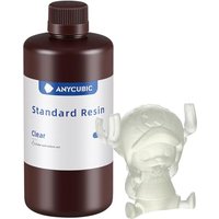 ANYCUBIC 3D Printer Resin, 405nm High Precision Fast Curing Photopolymer Resin for LCD 3D Printing 1kg Clear Clear 1kg