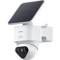 aosu 4K Wireless Outdoor Security Camera, 8MP Solar Powered CCTV System, TrueColor Colour Night Vision, Triple Detection (PIR+Radar+AI), 360° Auto Tr