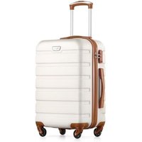 COOLIFE 20 Inch Carry On Suitcase for EasyJet, ABS+PC, Hardshell, Lightweight Durable Travel Cabin Luggage with 360°Rubber Spinner Wheels, YKK Zipper