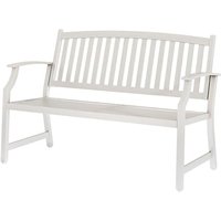 Grand patio Garden Bench, Outdoor Bench with Anti-Rust Steel Metal Frame, Stamped Pattern, Choice of Colours, Suitable for Indoor, Outdoor, Patio, Par