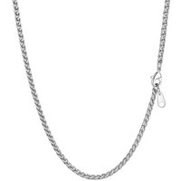 PROSTEEL Wheat Chain for Men 2/3mm Silver/Gold Plated/Black Stainless Steel Thin Chain for Pendant Necklace 18"-30" Length (Send Gift Box) 28"(71 CM)