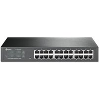 TP-Link TL-SG1024DE 24-Port Desktop Gigabit Easy-Smart Ethernet Switch, Steel Case, 13 Inch Rack-Mount, Black
