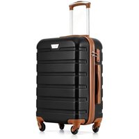 COOLIFE 3 Piece Luggage Set for Family Travel, Overseas Travel, ABS+PC, Lightweight Durable Suitcase with 360°Rubber Spinner Wheels, YKK Zipper, Tele