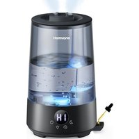 Homvana Humidifier for Bedroom, 3.6L Cool Mist Humidifiers, 360° Rotatable Mist, 34H Runtime, Quiet 16dB, Night Light, Air Humidifier for Baby, Plant