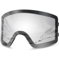 Odoland Ski Goggles Set with Detachable Magnetic Lens, Frameless Interchangeable Lens for Cloudy or Sunny, Anti-Fog UV Protection Men Women Snow Goggl