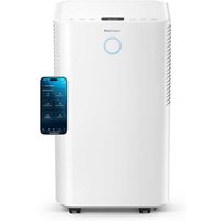 Pro Breeze® OmniDry 12L/Day Dehumidifier with Automatic Humidity Sensor & Display, 24Hr Timer, Laundry Drying, Continuous Drainage (White, 12 Litres