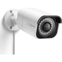 Reolink 4K PoE CCTV Security Camera with Smart Human/Vehicle Detection, IR Night Vision, IP66 Weatherproof Supports Audio Recording, microSD Card Slot