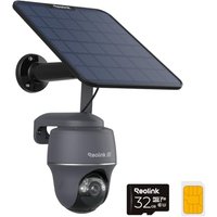 Reolink 4K/8MP 4G Camera, Solar-powered Security Camera Outdoor with Colour Night Vision, No WiFi Security Camera, Pet/Person/Vehicle Detection, Outdo