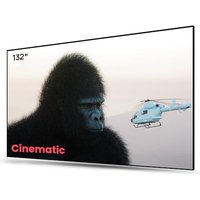 AWOL VISION Ambient Light Rejecting (ALR) Projector Screen For Ultra Short Throw(UST) Projector, 132" Fixed Frame, 80% Picture Quality Improved, 95% C
