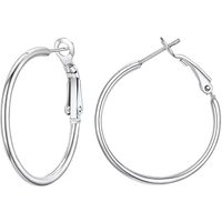 PROSTEEL Hoop Earrings for Women Large Hypoallergenic Lightweight 2MM Thin Big Hoops for Women Ladies 20/30/40/50/60/70/80/90/100MM - With Gift Box Si